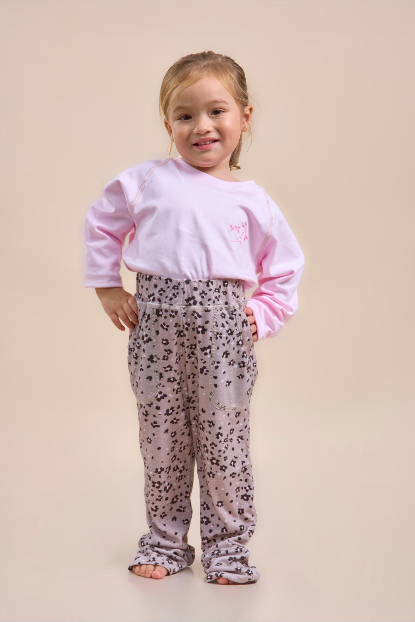 Conjunto de algodón Pima para niña ultra suave