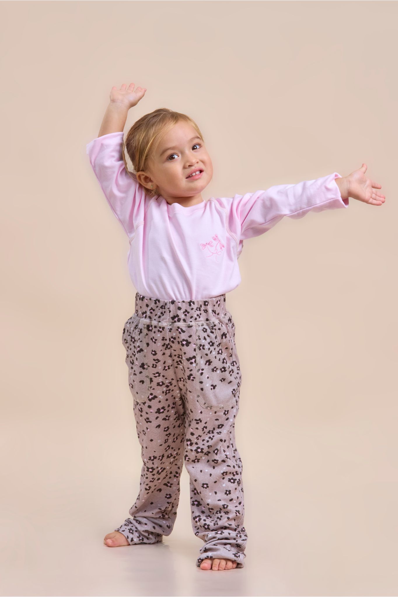 Conjunto de algodón Pima para niña ultra suave