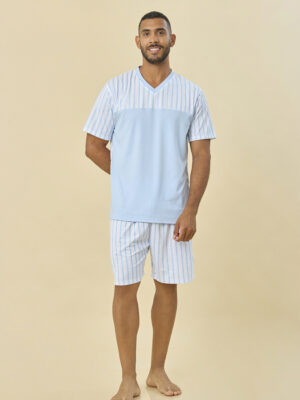 PIJAMA SHORT POLO LINEN