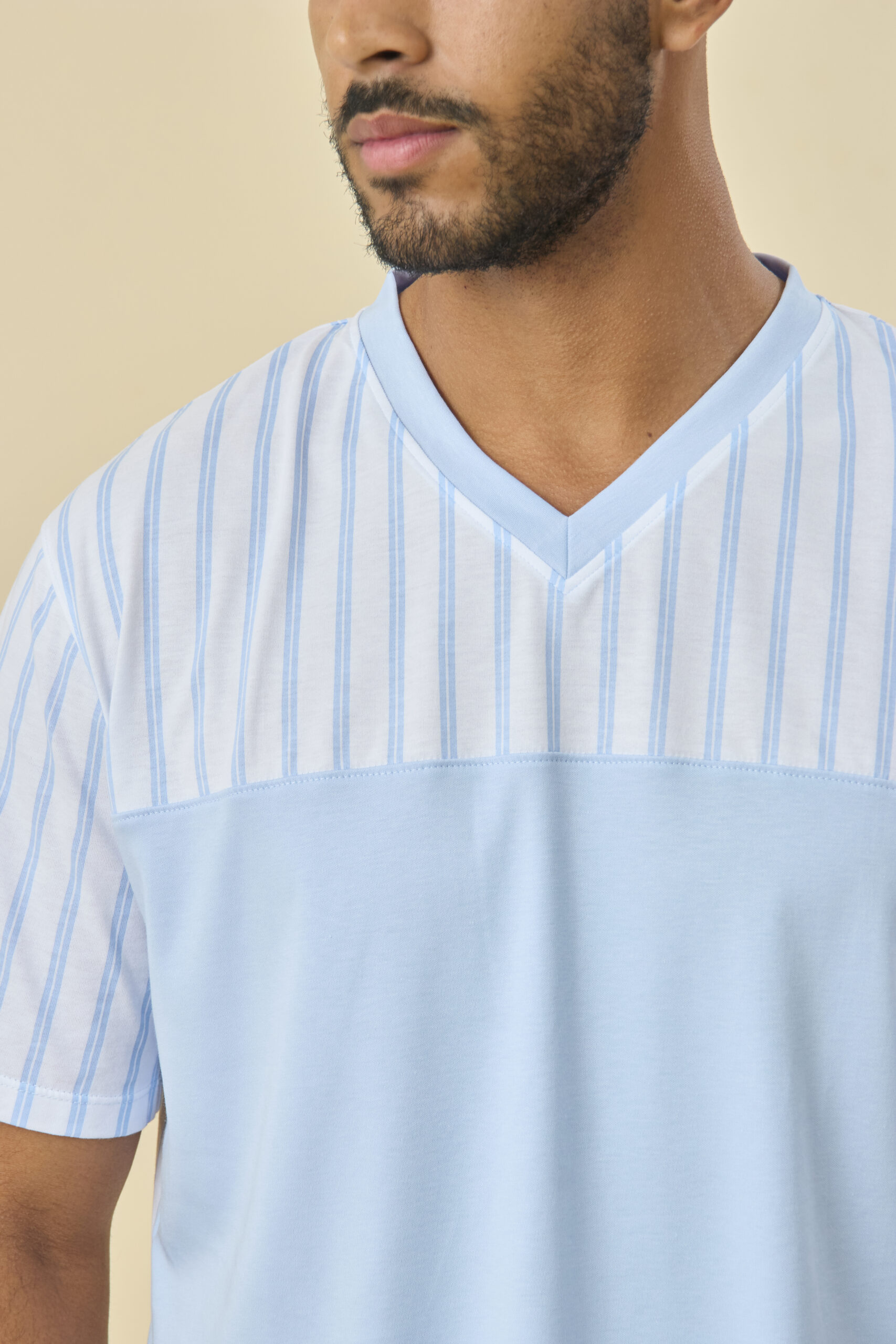 PIJAMA SHORT POLO LINEN - Imagen 3