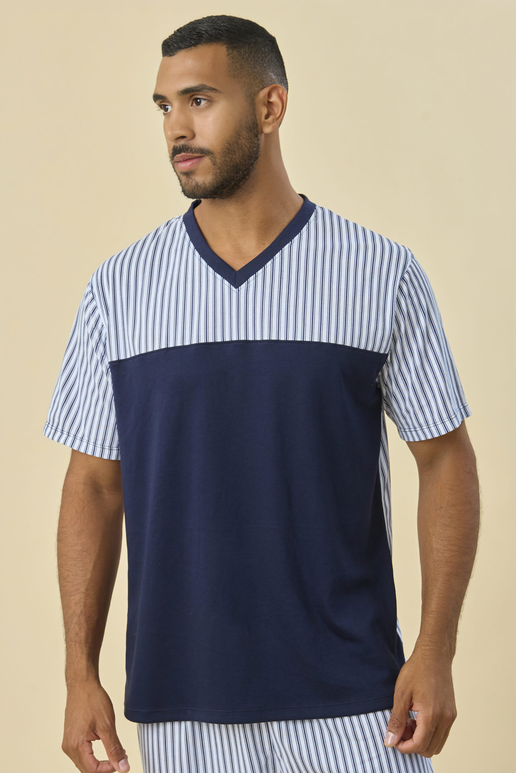 PIJAMA SHORT POLO LINEN - Imagen 5